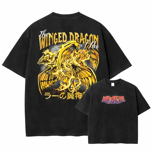 Winged Dragon Of Ra Graphic T-Shirt - Cotton Oversized Tee
